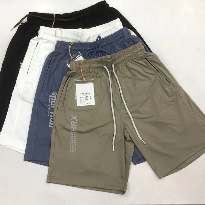 Knit shorts in multiple colours, laid flat